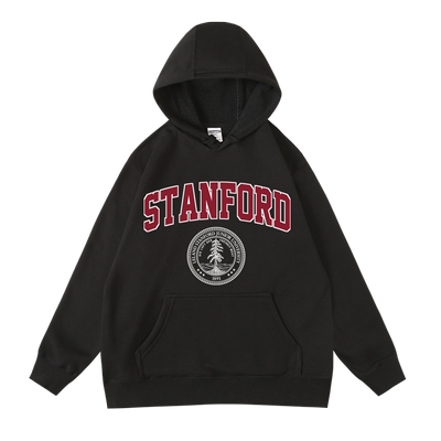 斯坦福印花卫衣男秋冬
