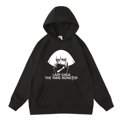 欧美中性加绒秋冬连帽卫衣