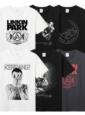 林肯公园linkinpark摇滚chester bennington查斯特·贝宁顿T恤
