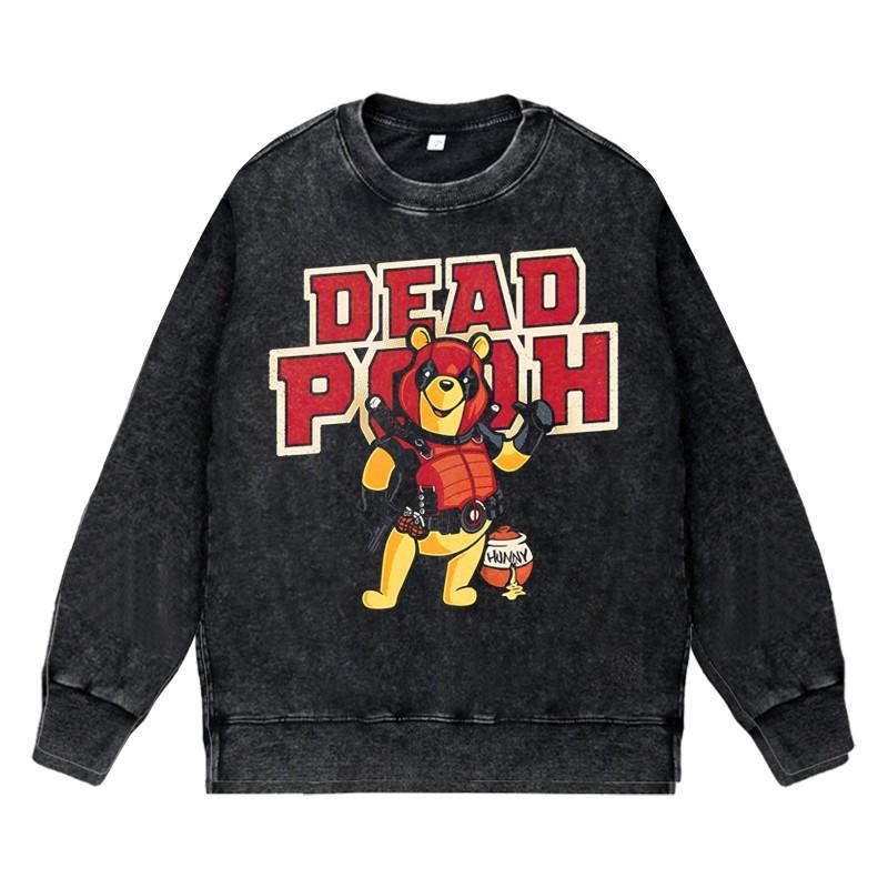 美式复古圆领无帽卫衣