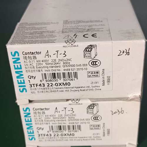 议价 接触器，3TF4322-0XB0（1个) 可维修
