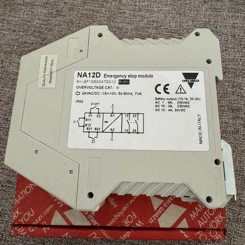 议价佳乐 CARLO GAVAZZI NA12D 安全继电器可维修