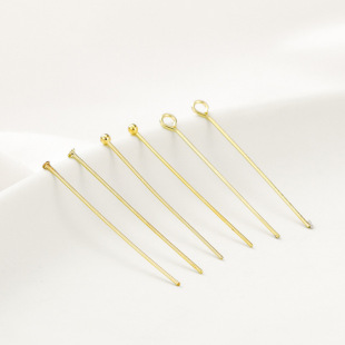 酷啦娜diy流苏手工金属圆头9字针平头T针珠针串珠耳环挂件配件