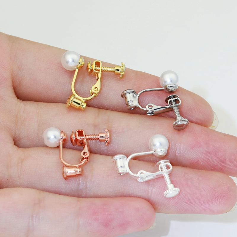 酷啦娜螺丝耳夹下有孔（镶）