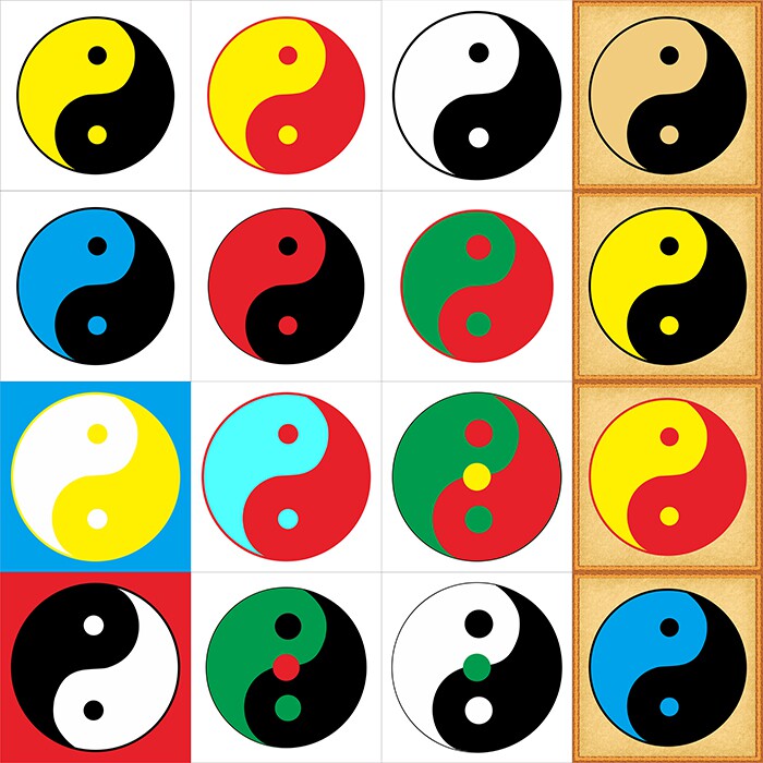 防水潮玄关装饰画周易经 玄关太极阴阳鱼图八卦客厅走廊新中式