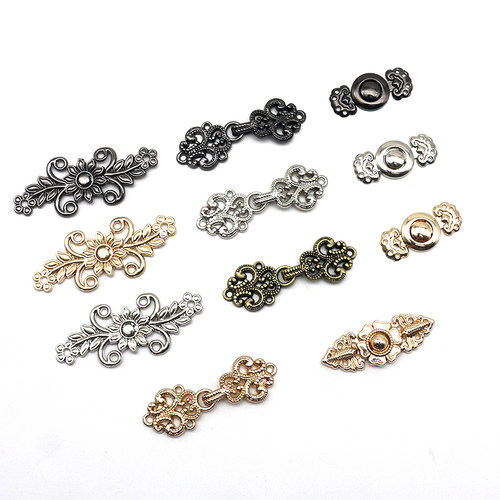 汉服古装旗袍百搭高档子母纽扣