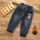 宝宝童装 男童加绒牛仔裤 一体绒 子中小童装 男孩休闲裤 秋冬款 儿童裤
