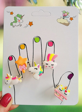 少女风立体动物儿童卡通手饰品