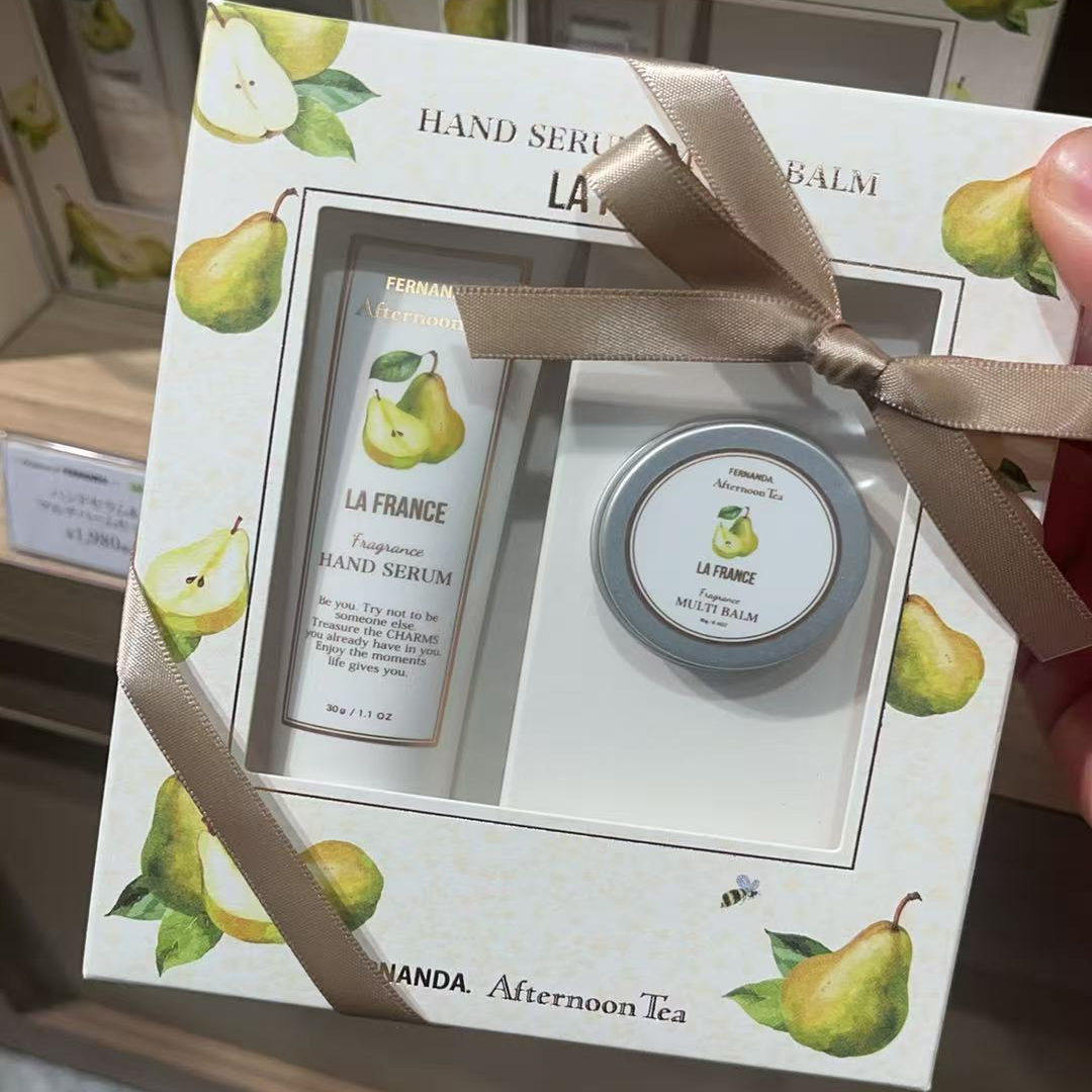 日本现货下午茶Fernanda联名2025洋梨限定护手霜润唇膏，组合套装,美容护肤/美体/精油,护手霜,淘宝优惠券,粉丝福利购,淘宝优惠卷