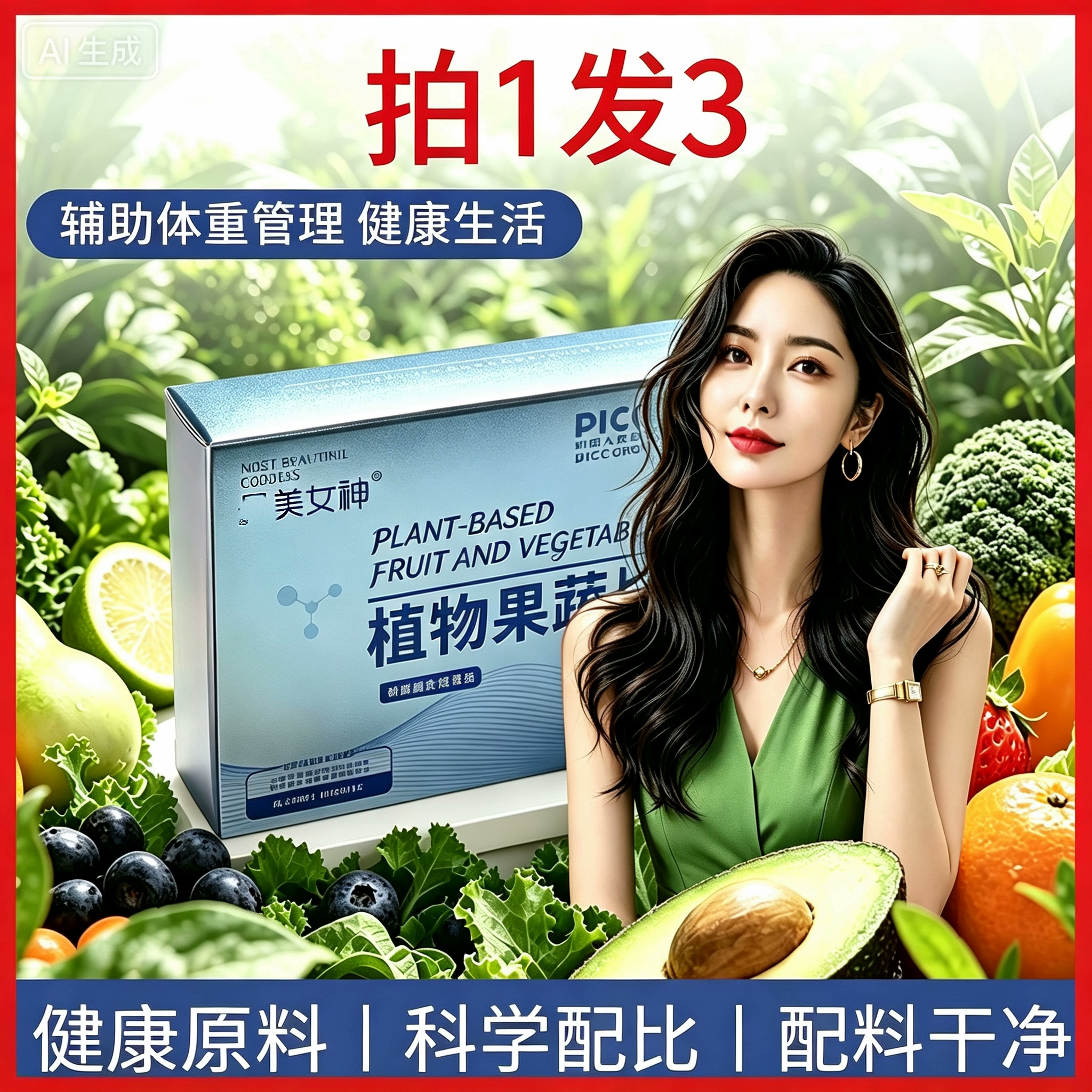 加强版饱腹感控制减少食欲果蔬压片糖果产后顽固型懒人管嘴奶片
