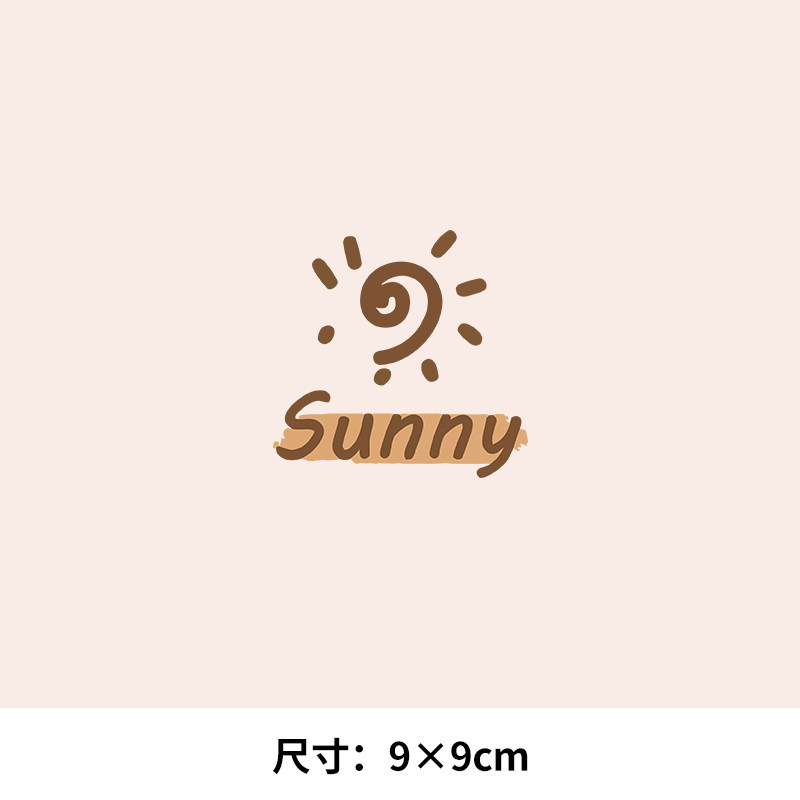 兔子小熊幸运遇见文字情侣卡通羽毛热转印烫画贴图纸T恤转印衣服