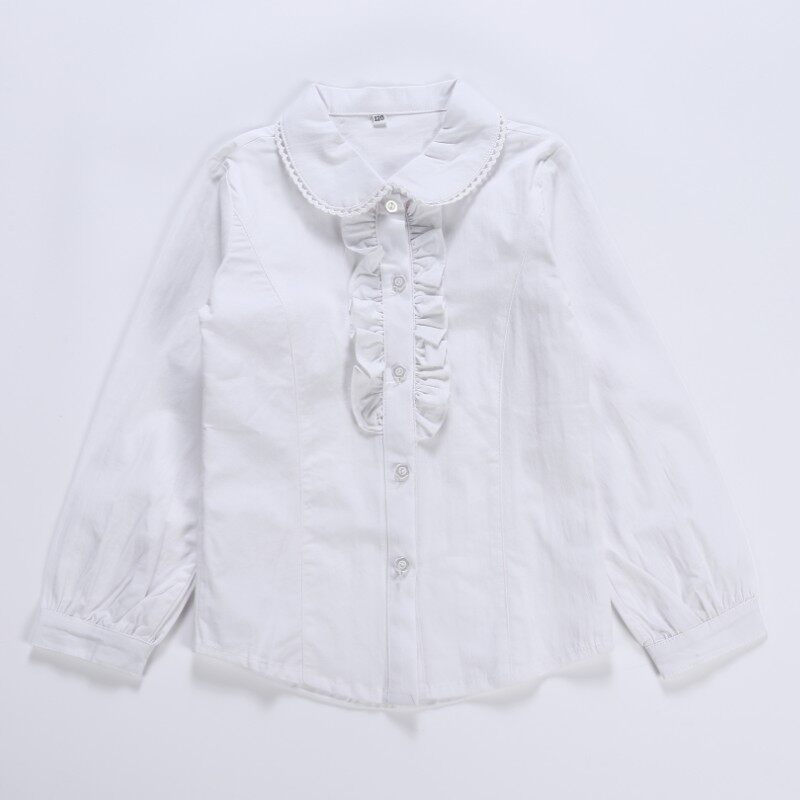 白色衬衣全棉小学生校服