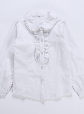白色衬衣全棉小学生校服