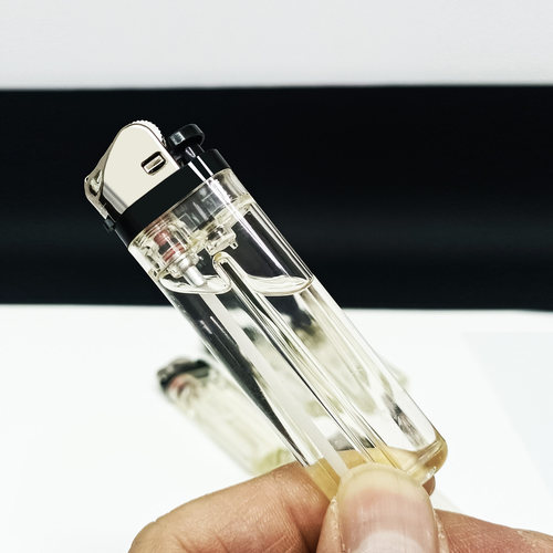 高档透明一次性打火机砂轮明火