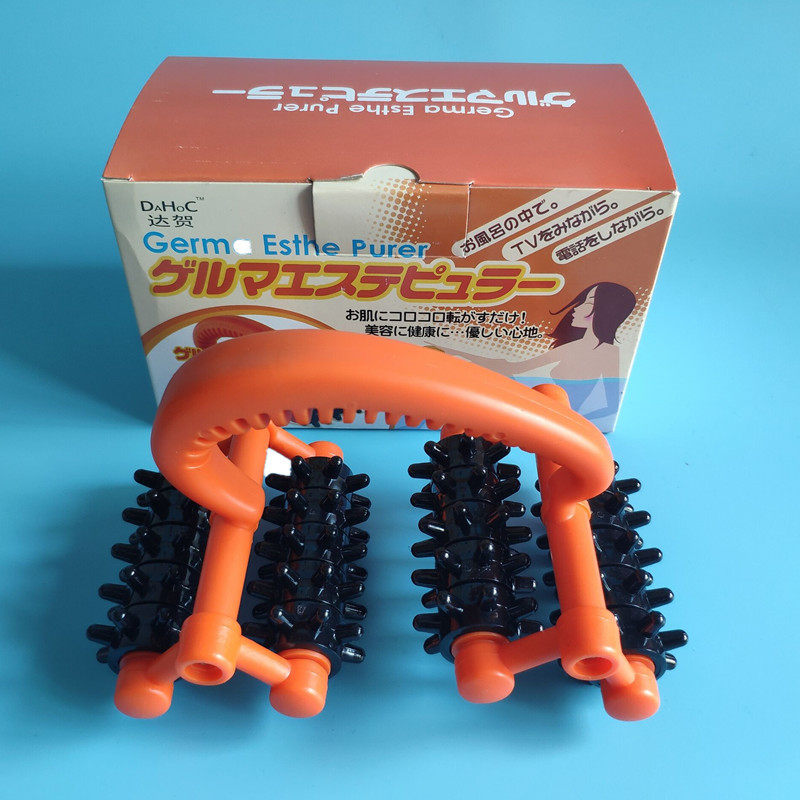 正品达贺锗元素健身太空车月球车腿部滚轮按摩器手动全身按摩器