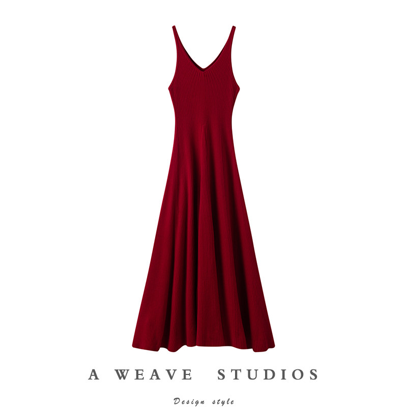 藐视众生！神仙色车厘子红V领吊带羊绒连衣裙伞裙女长款羊绒衫,女装/女士精品,羊绒衫,淘宝优惠券,粉丝福利购,淘宝优惠卷