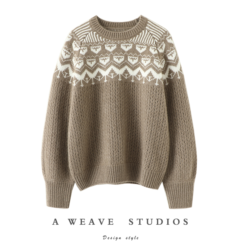 冬凤凰高端100%纯山羊绒衫