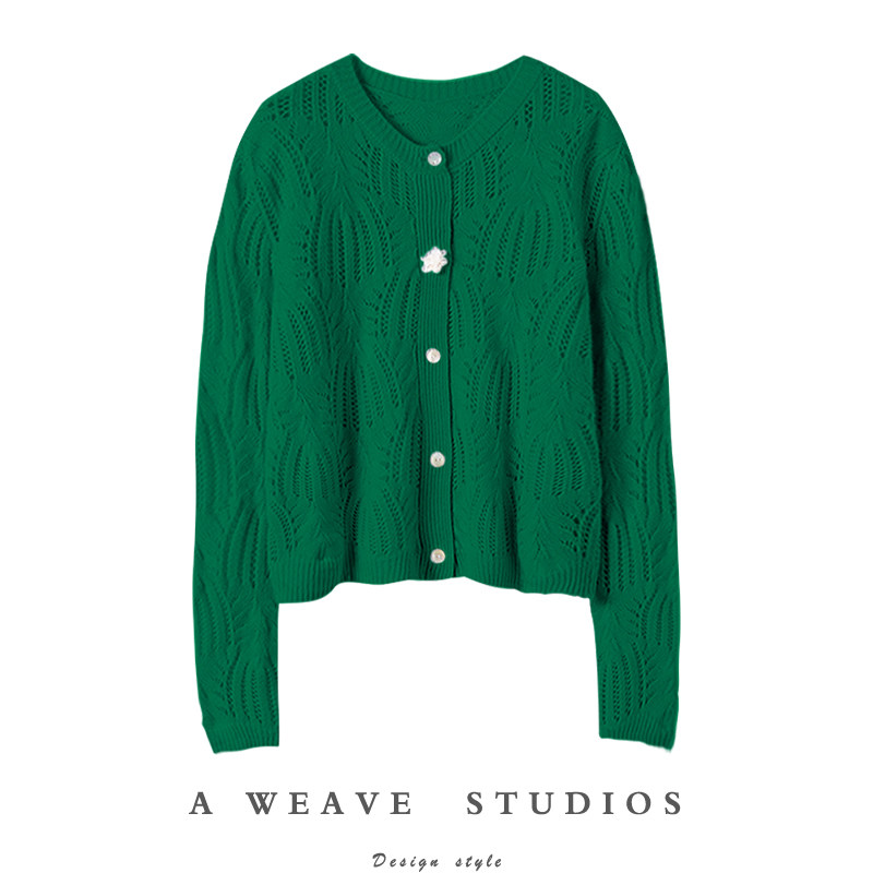 挚爱初见！花朵扣羊绒开衫女纯羊绒毛衣镂空针织开衫外套秋冬新款,女装/女士精品,羊绒衫,淘宝优惠券,粉丝福利购,淘宝优惠卷