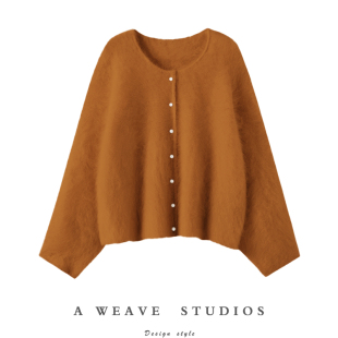 万年时尚宠儿！好搭~24款黑金100%山羊绒拉绒开衫针织毛衣