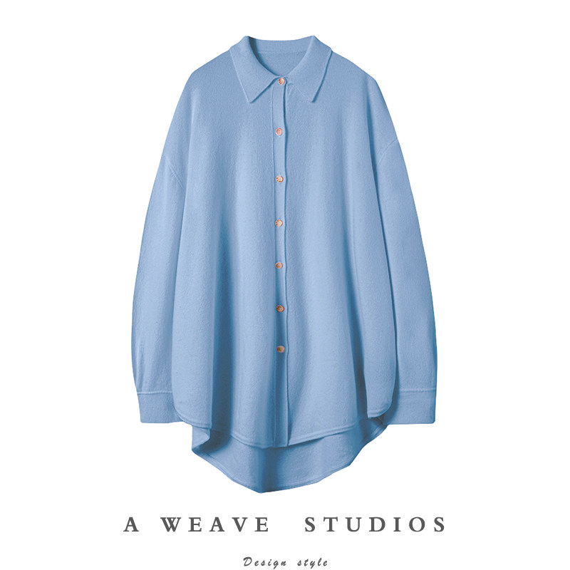 越穿越喜欢！！廓形衬衫羊绒衫女中长款开衫POLO领纯羊绒毛衣宽松,女装/女士精品,羊绒衫,淘宝优惠券,粉丝福利购,淘宝优惠卷