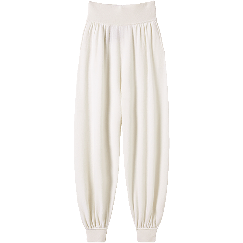 非常难遇的裤型！一定要收的！休闲灯笼裤 纯羊绒裤子女外穿宽松