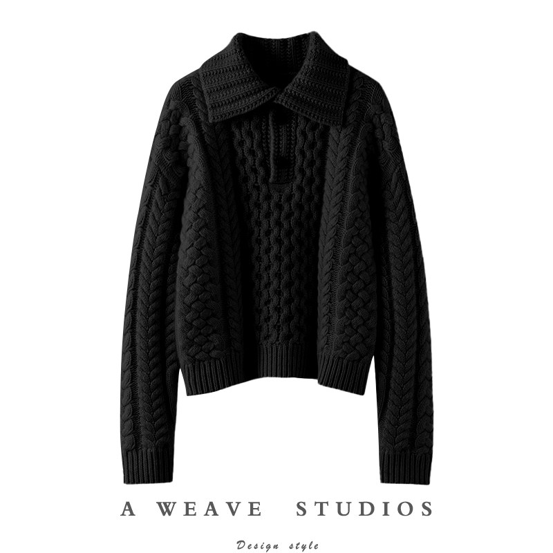 美出新高度~2024新款100%山羊绒女绞花经典POIO领设计羊绒毛衣,女装/女士精品,羊绒衫,淘宝优惠券,粉丝福利购,淘宝优惠卷