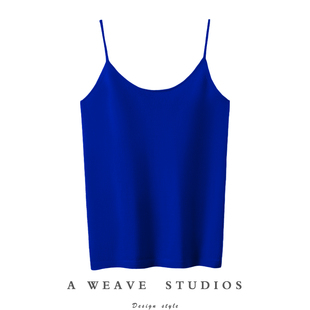 迷倒一片~大牌及真丝羊绒针织吊带背心纯色百搭打底