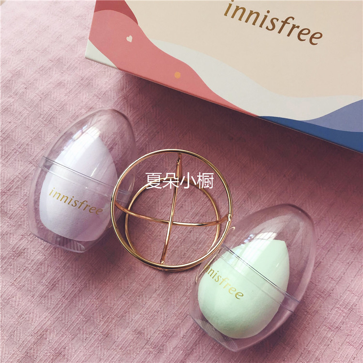 innisfree桃子粉扑美妆蛋海绵