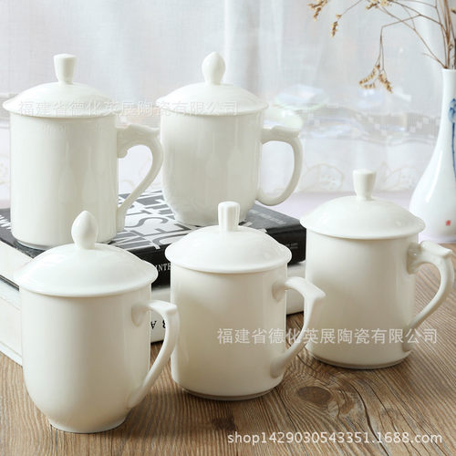 Preferred store supplies, ceramic pure white mugs, white po