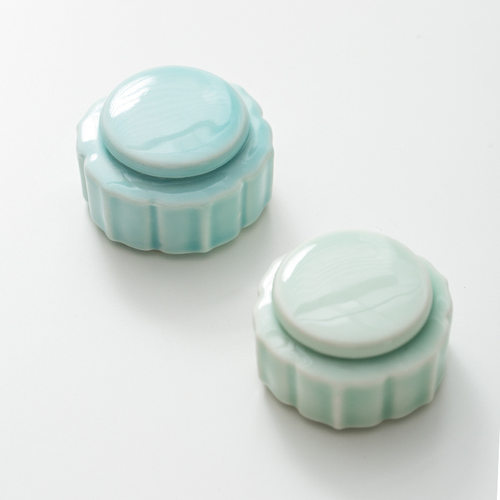 Ceramic Small Tea Can Mini Powder Paste Storage Can Packagi