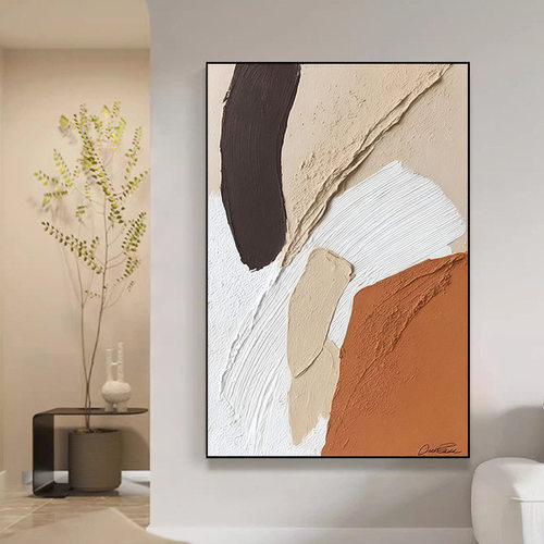 Half hand drawn three-dimensional abstract hanging painting