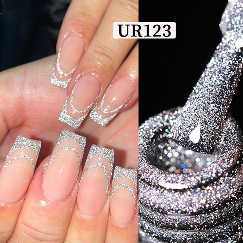 7.5ml Reflective Glitter Gel Nail Polish Winter Color Sparkl
