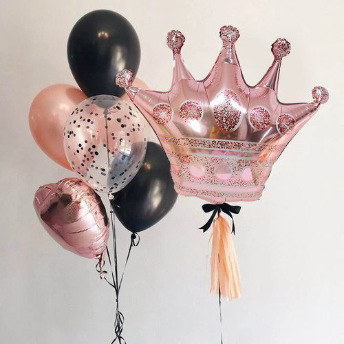 Crown Aluminum Balloon Prince Princess Cartoon Aluminum Foi