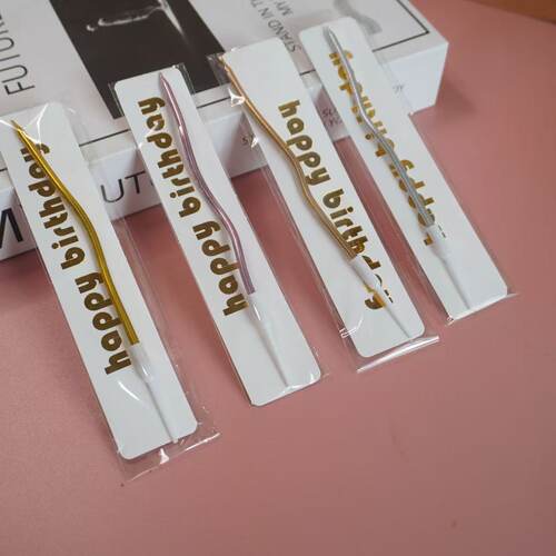 Candle, single pencil, curved wax, independent packaging, g