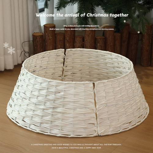 Cross border Christmas tree base fence, hand woven tree bas