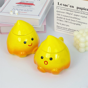 单品 创意可爱续火花杯子呆萌陶瓷马克杯少女心水杯实用礼物