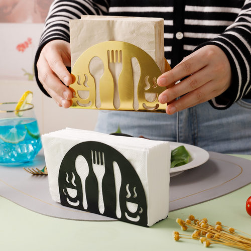 Napkin holder, iron vertical tissue storage rack, restauran