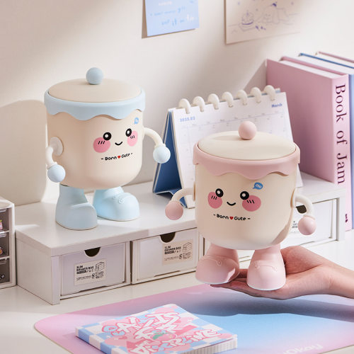 Desktop trash can, mini high aesthetic desk, dining table,