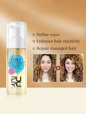 Curly Hair Stable Elastic Cream Mild Non Irritating Natural