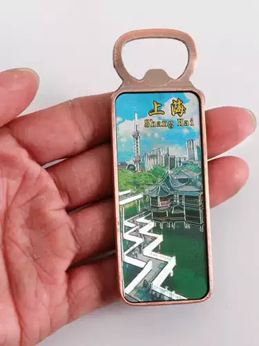 Шанхайский китайский сувенир для китайской бутылочки. Магнит холодильник