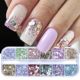 Nail Sequ Glitter Holo Flakes Mixed Hexagon Iridescent