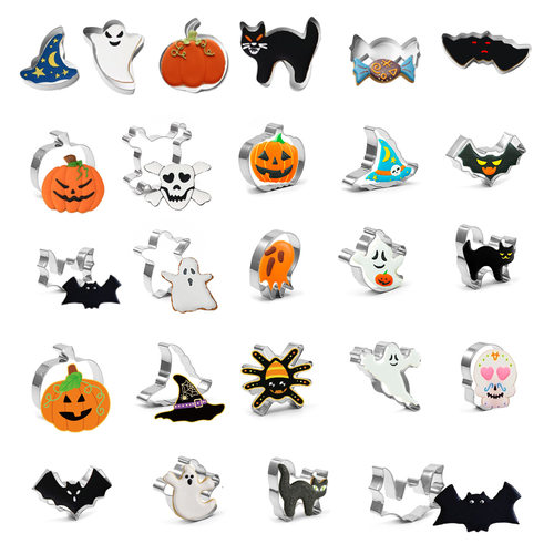 Cross border Halloween cookie mold stainless steel cookie m