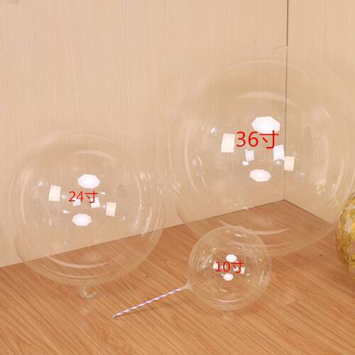 Circular ultra transparent elastic PE plastic wave ball 36