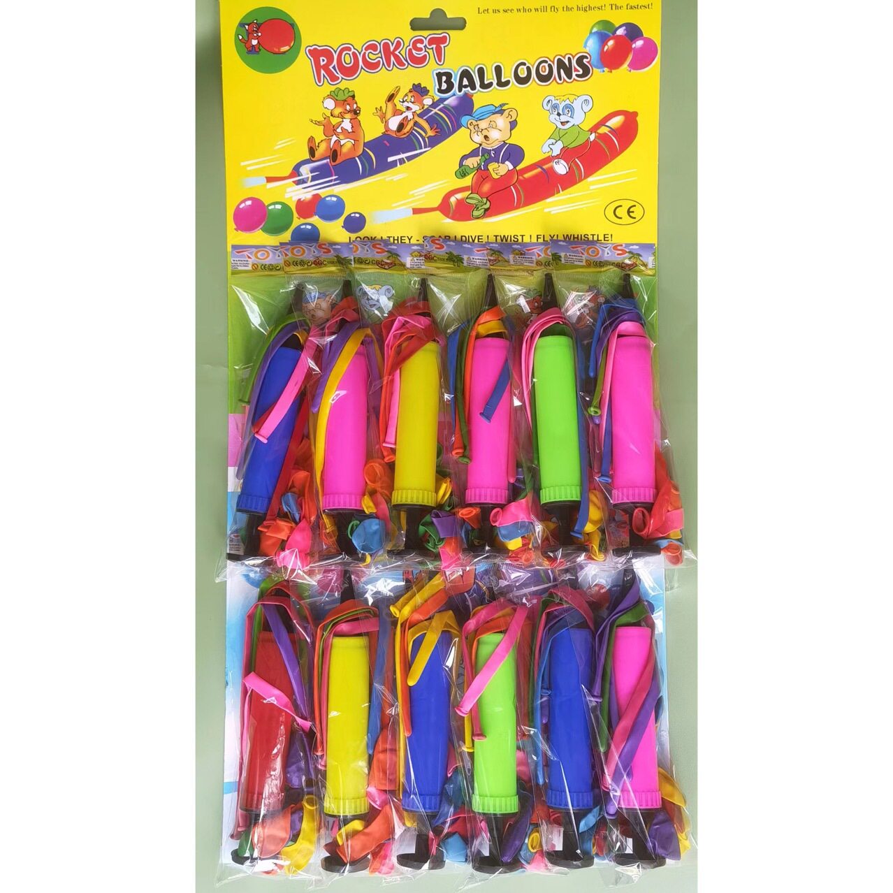 儿童玩具气球打气筒手推充气泵学校边学生小超市吊板挂板气球