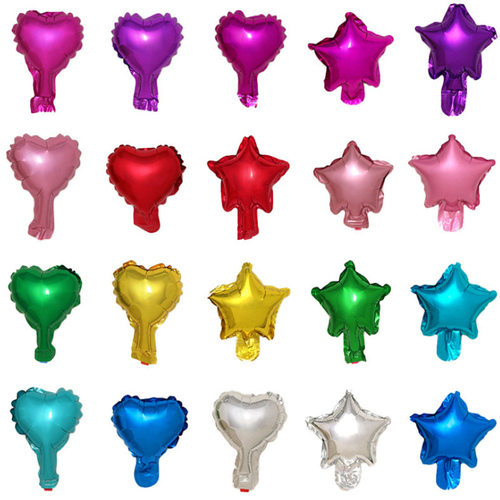 5-inch love pentagram aluminum foil balloon, birthday cake