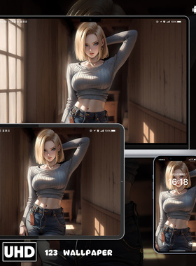 七龙珠人造人18号8K超清壁纸iphone苹果安卓手机电脑ipad平板壁纸