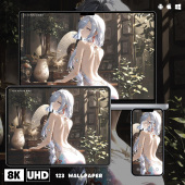 原神申鹤高清壁纸iPhone手机ipad平板电脑桌面国风旗袍二次元 壁纸