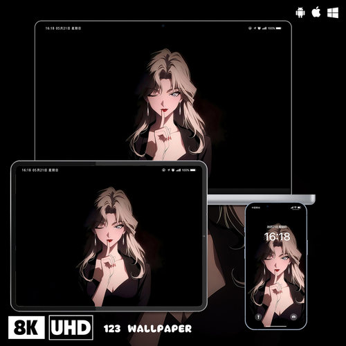 名侦探柯南贝尔摩德超清壁纸iphone苹果安卓手机电脑ipad平板壁纸