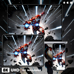 漫威钢铁侠战甲冲击超清壁纸iphone苹果安卓手机电脑ipad平板壁纸