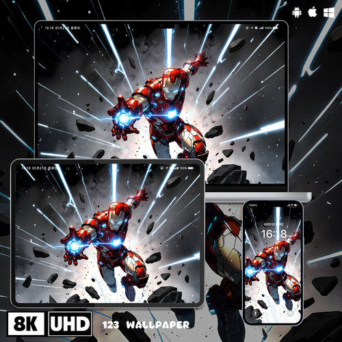 漫威钢铁侠战甲冲击超清壁纸iphone苹果安卓手机电脑ipad平板壁纸